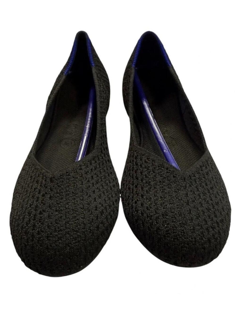 Rothy’s Black Honeycomb Knit Ballet Flats New Women’s 8.5